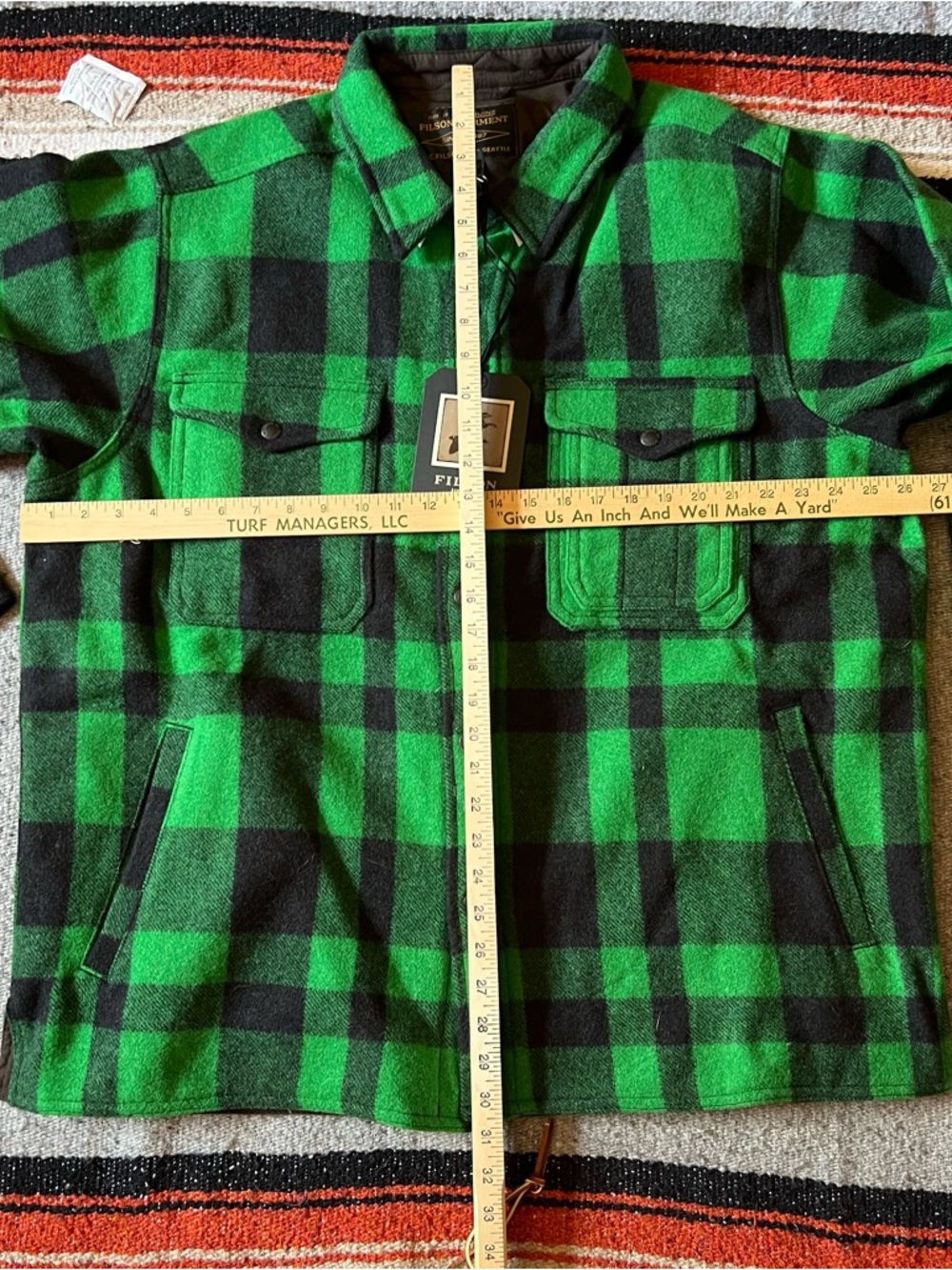 Filson "Acid Plaid" Mackinaw Wool Jac Shirt | Rare Limited Edition - Picture 11 of 16